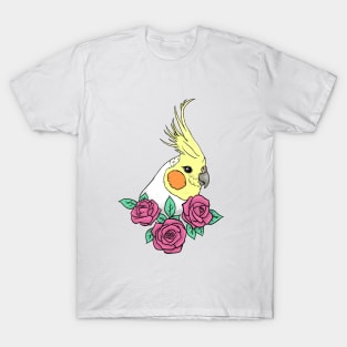 Cockatiel Floral T-Shirt